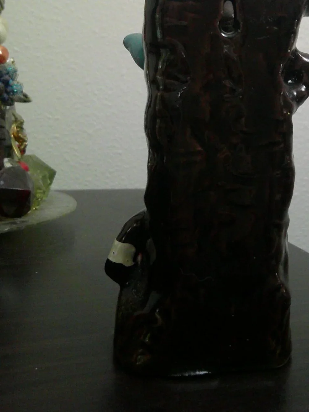 Cute Elf/Pixie Ceramic Wall Bud hanging Vase 4 1/2